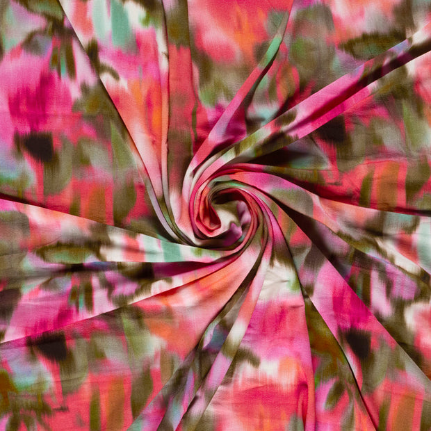 Viscosa Jersey tela Rosa estampación digital 