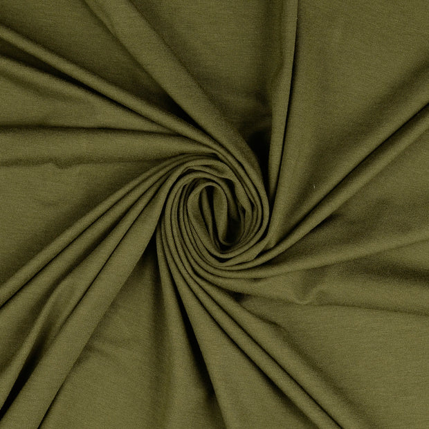 Viscose Jersey fabric Olive Green 