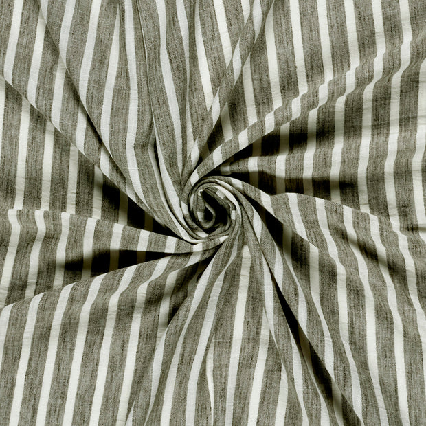 Woven Polyester fabric Khaki Green printed 