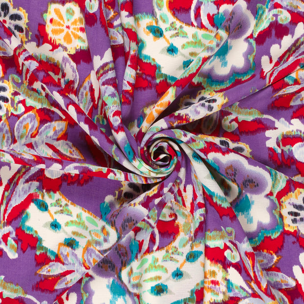 Polyester Bubble fabric Dark Red 