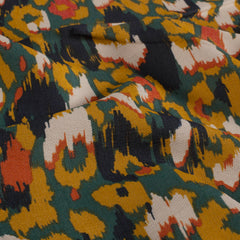 Viscose Nylon Ottoman printed Abstract Petrol