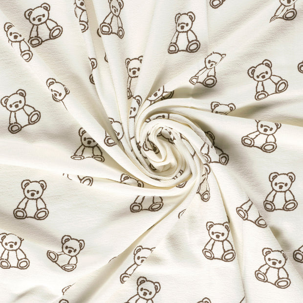 Terry Crepe fabric Off White 