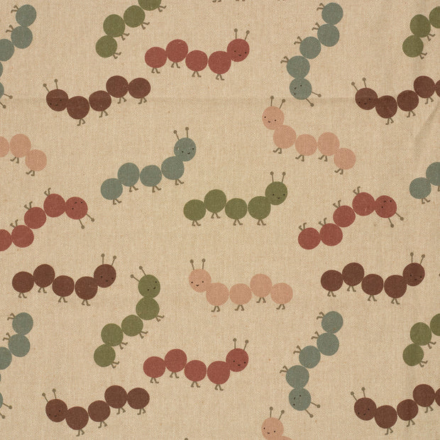 Linen Look fabric Beige matte 