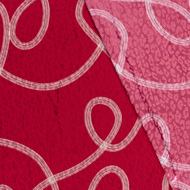 Satin Jacquard fabrik Panther bedruckt 