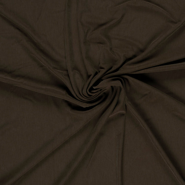 Jersey fabric Brown stone washed 