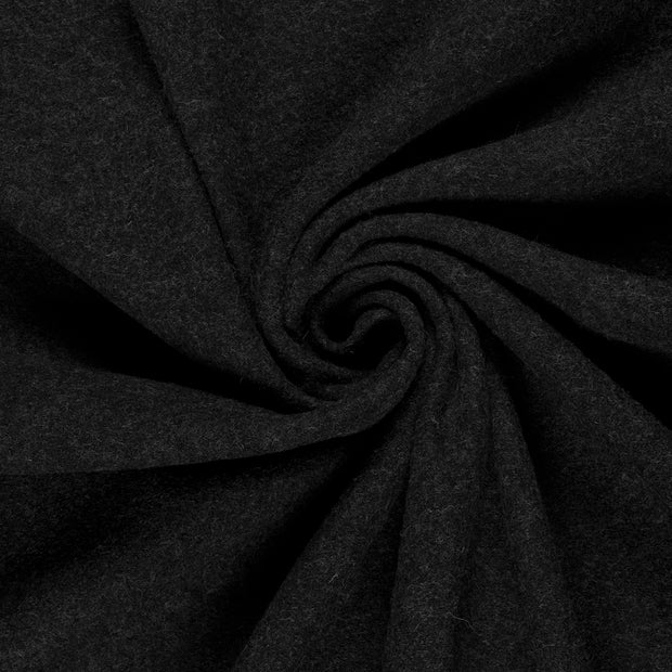 Wool Boucle fabric Dark Grey 
