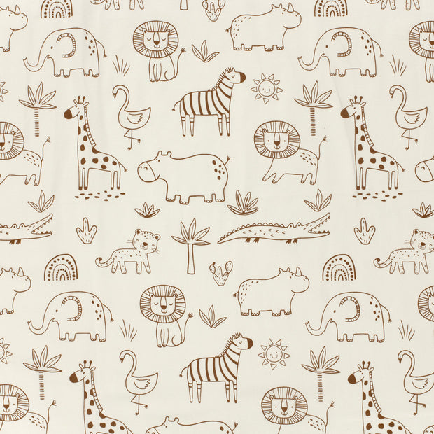 Cotton Jersey Bio Naturel fabric Off White soft 