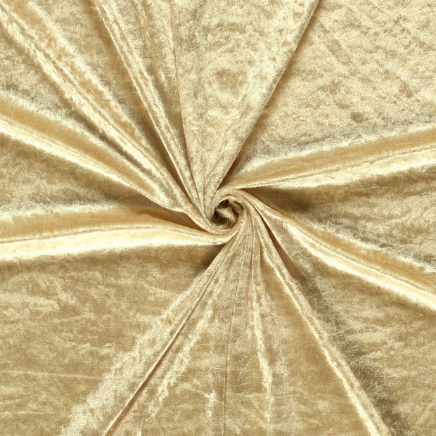 Velours fabric Beige crushed 
