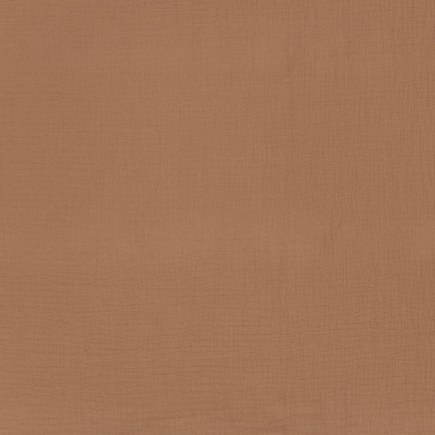 Muslin fabric Nutmeg matte 