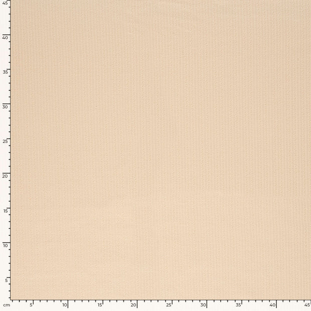 Pointelle tissu Beige