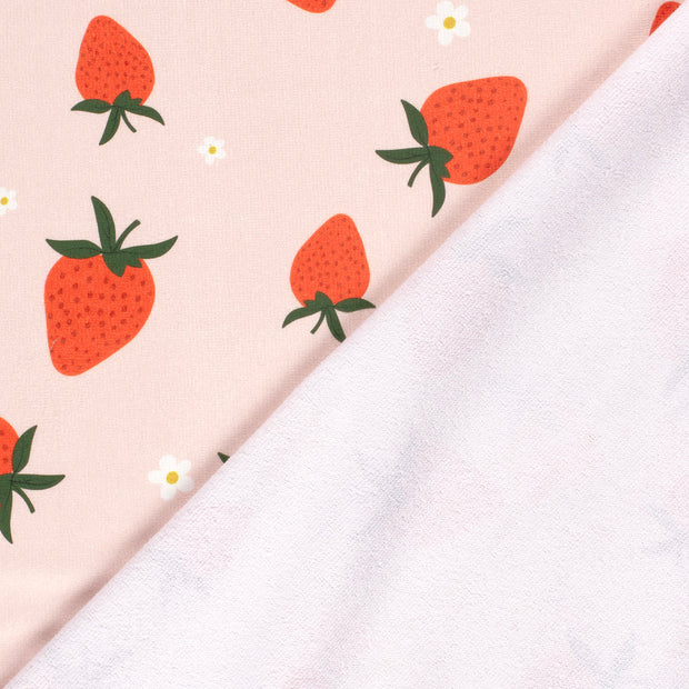 Beach towel fabric Strawberries digital printed 