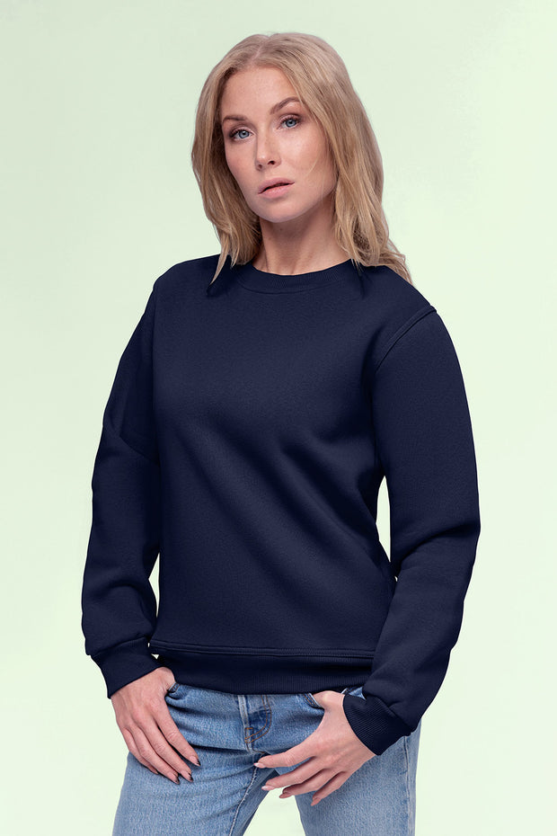 French Terry fabric Unicolour Navy