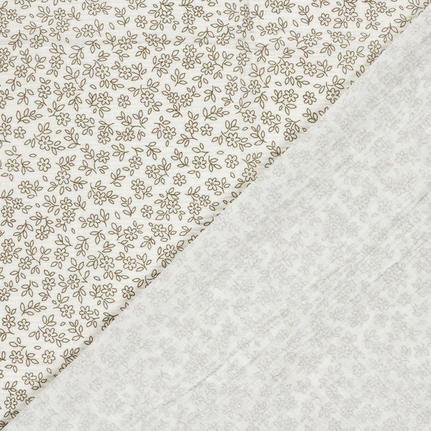 Muslin fabric Flowers printed 