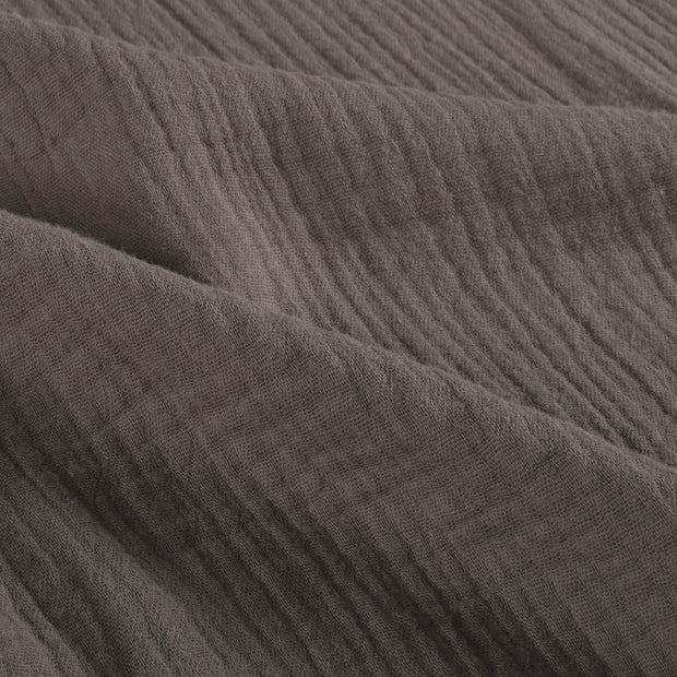 Muslin fabric Unicolour Brown Taupe