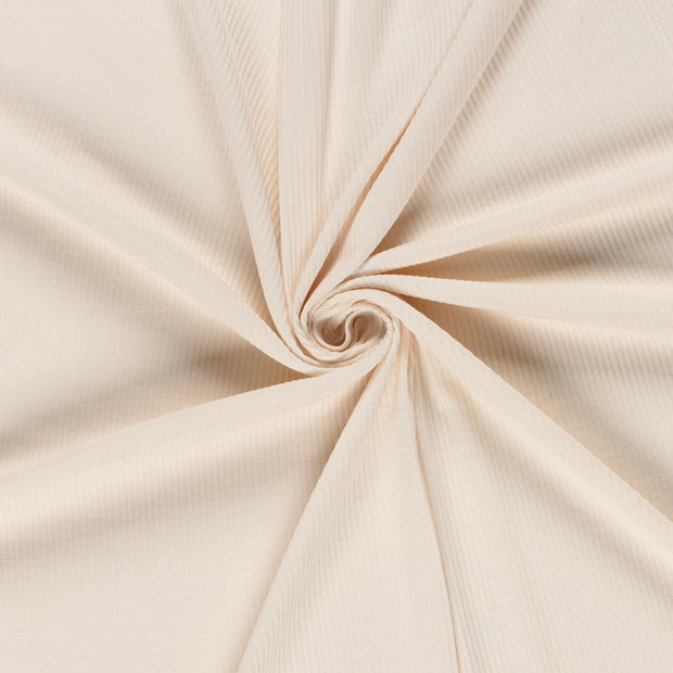 Rib Jersey fabric Ivory 