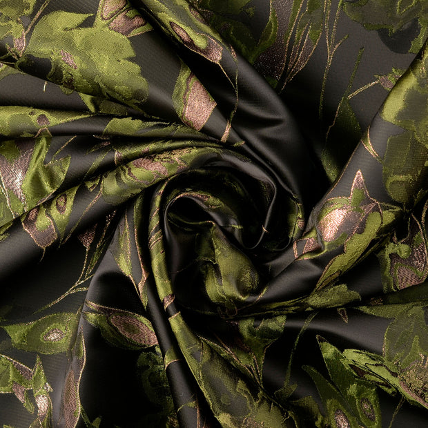 Jacquard fabric Olive Green 