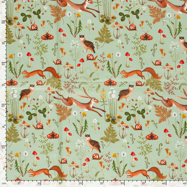 Panama fabric Olive Green