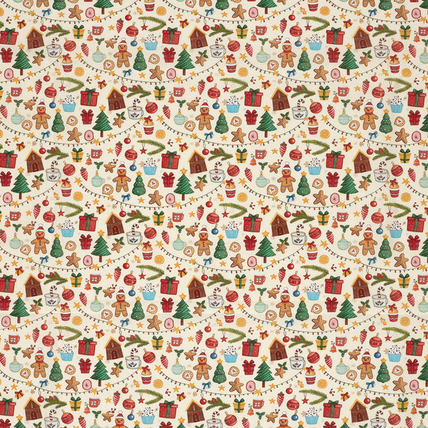 Cotton Poplin fabric Off White 