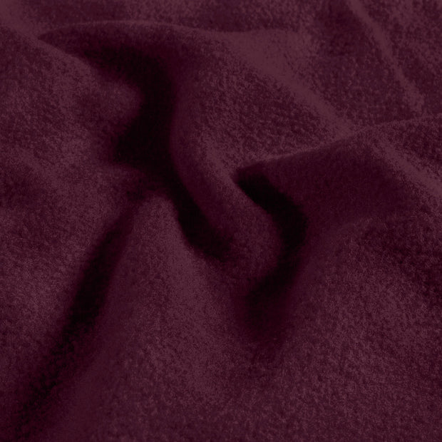 Fleece fabric Melange Aubergine