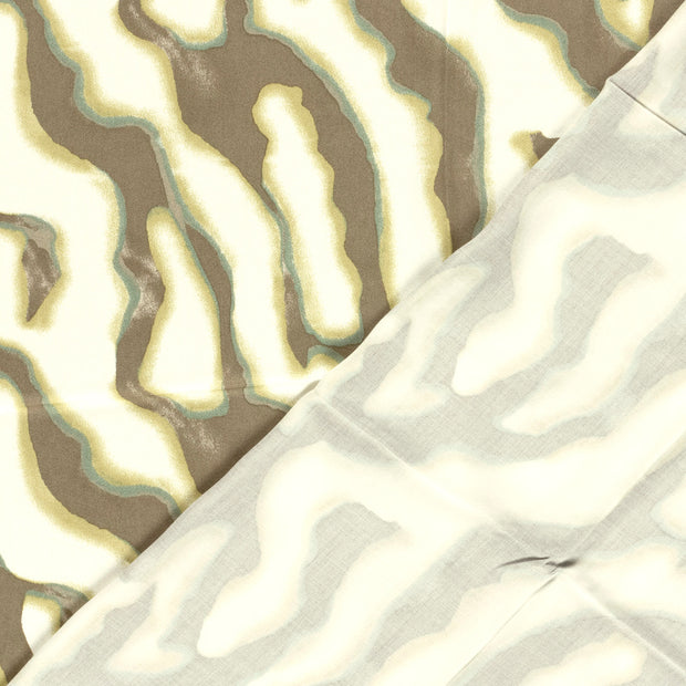 Viscose Satin fabric Abstract printed 