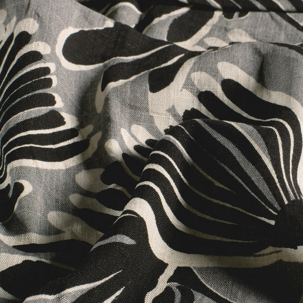  tela Flores Gris oscuro