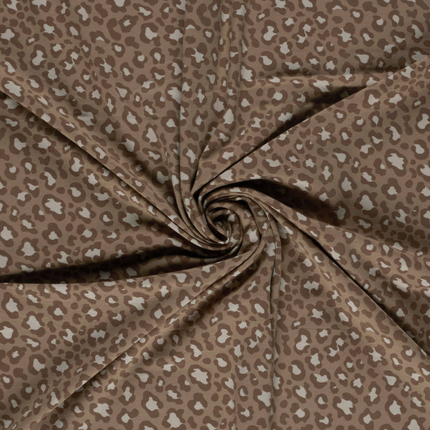 Jersey fabric Camel printed 
