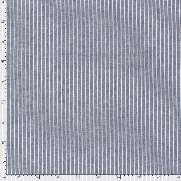 Chambré fabric Stripes Navy