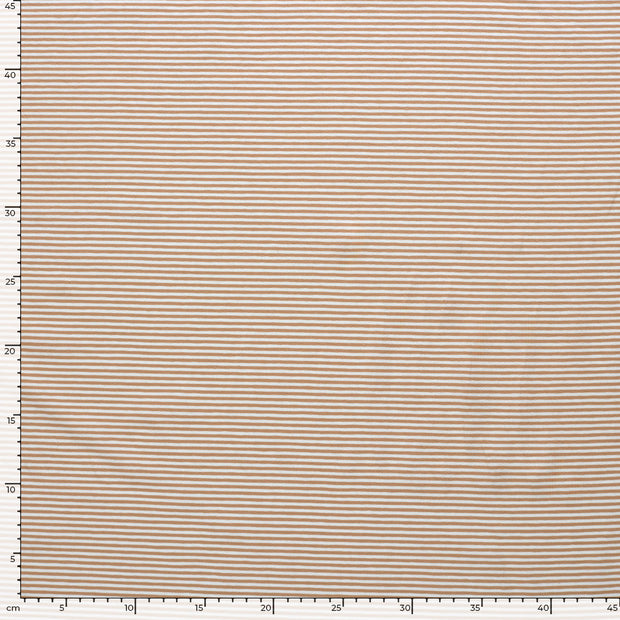 Cotton Jersey Yarn Dyed fabric Stripes Nude