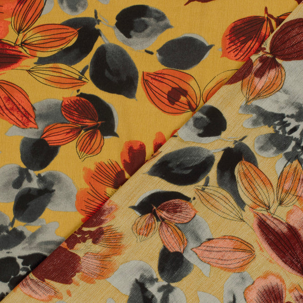 Borken Crepe fabric Abstract printed 