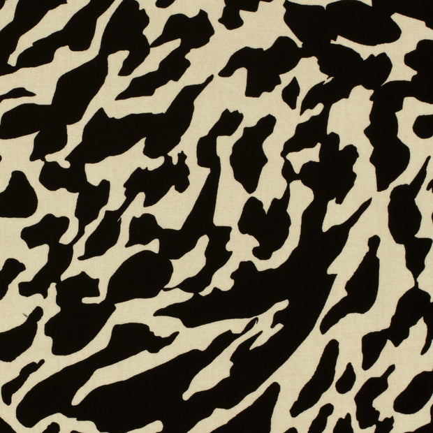 Bambus Poplin fabrik Abstrakt Beige