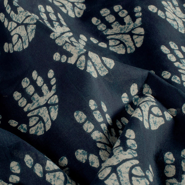 Voile fabric Hands Indigo