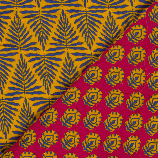 Muslin bounded fabric Abstract printed 