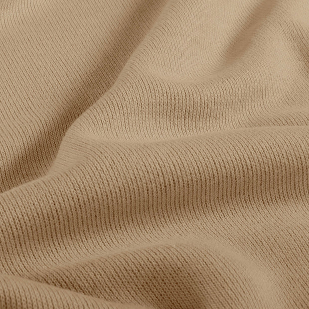 Heavy Knit tissu Melange Beige