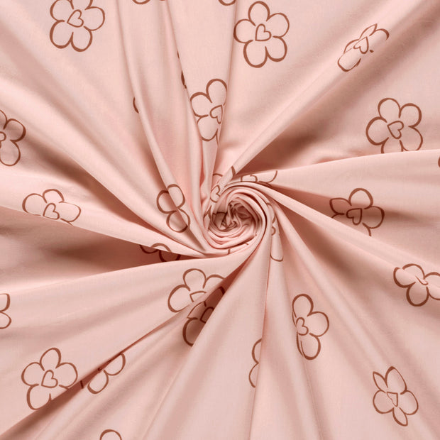 Jersey fabric Pink printed 