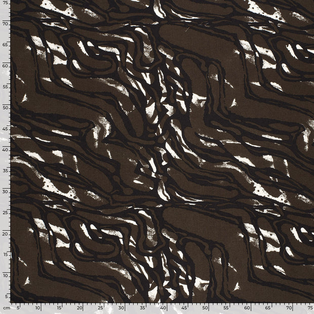 Punta di Roma fabric Abstract Black