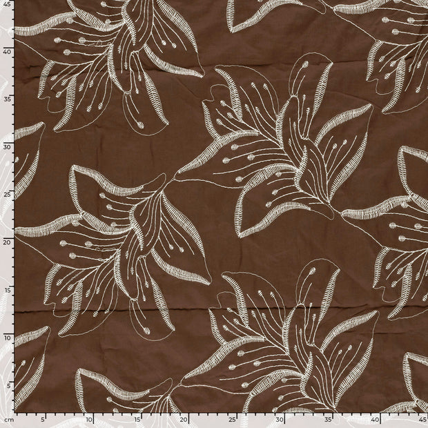 Voile fabrik Blumen 