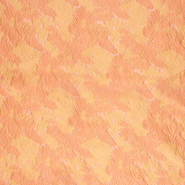 Jacquard fabrik Orange schimmernd 