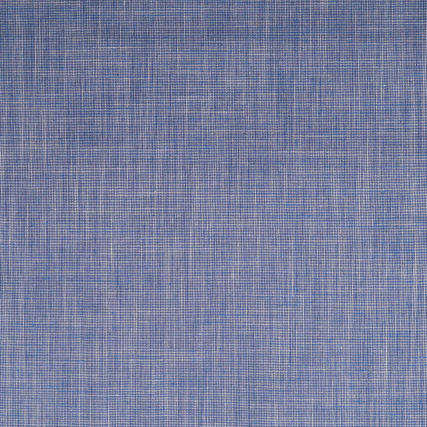 Cotton Poplin fabric Pied de poule Indigo