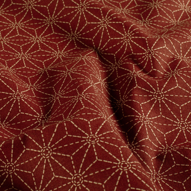 Cotton Poplin fabric Bordeaux