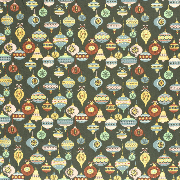 Cotton Poplin fabric Dark Green 