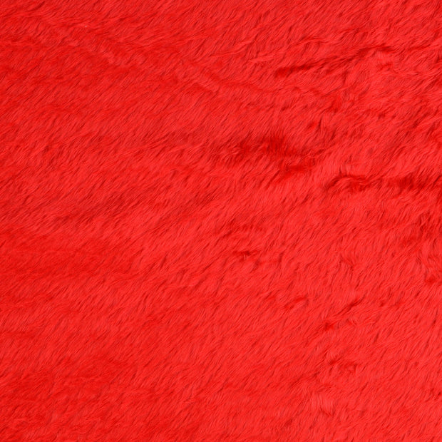 Pluche fabric Unicolour Red