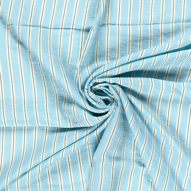 Viscose Nylon Crepe fabric Light Blue printed 