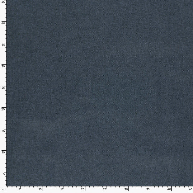 Woven Polyester fabric Unicolour Steel Blue