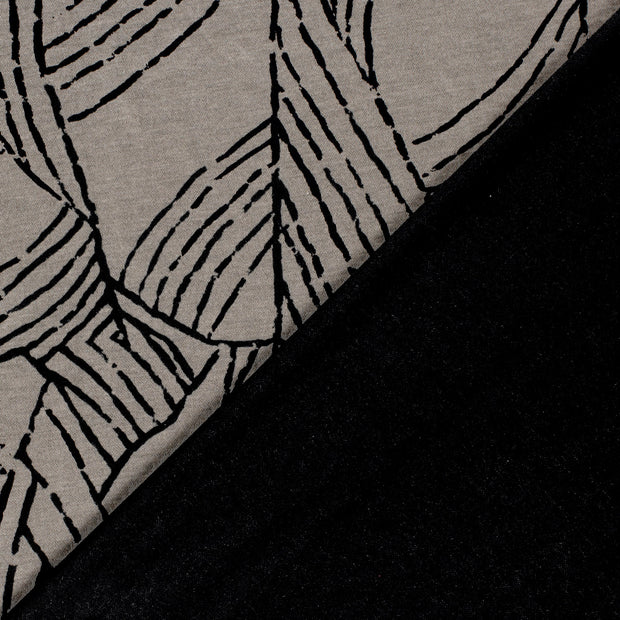 Poly Viscose Jersey fabric Abstract discharge printed 