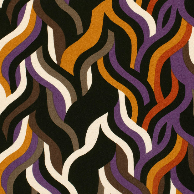 Viscose Twill fabric Abstract Camel