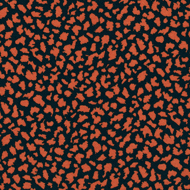 Viscose Nylon Jersey fabric Leopards Navy