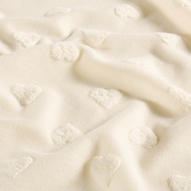 Knitted fabric Hearts Nude