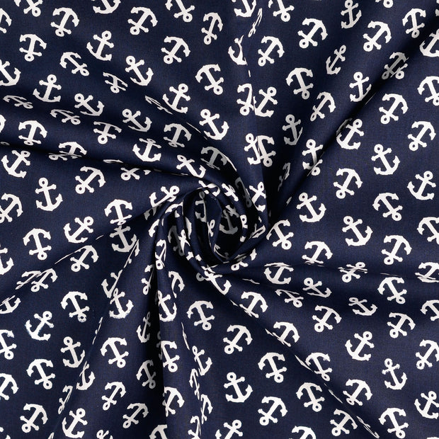  fabric Navy printed 
