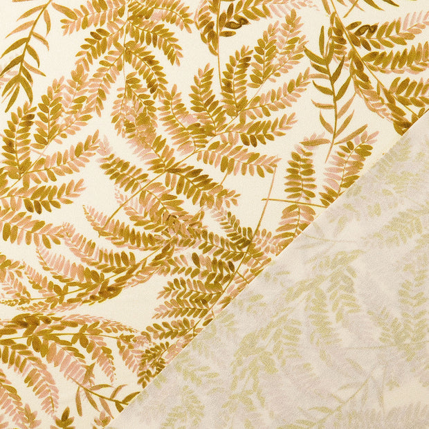 Viscose Crêpe fabric Oker digital printed 