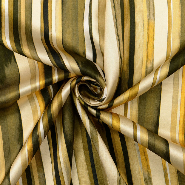Viscose Satijn stof Bruin 